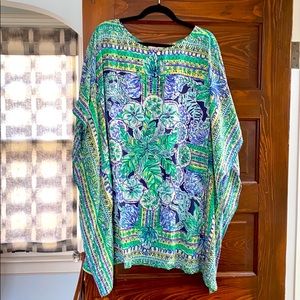 Lilly Pulitzer Lindamarie Caftan in Bright Navy